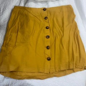 Mustard yellow skirt